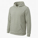 Black Horizontal-Stripe French Terry, Poly-Viscose, 250 gsm