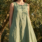 Green Marl Woven, Linen-Tencel Lyocell, 116 gsm