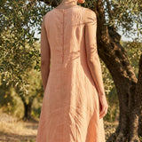 Linen Tencel Lyocell Woven Fabric, 116 gsm — Orange