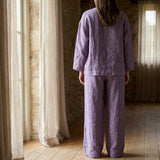 Purple Marl Woven, Linen-Tencel Lyocell