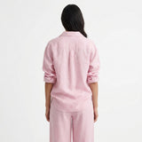 Linen Tencel Lyocell Woven Fabric, 117 gsm — Pink
