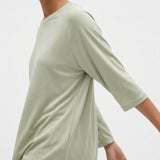 Cotton Viscose Blend Stretch Jersey Knit Fabric, 140 gsm, 170 cm — Grey