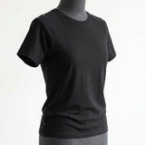 Cotton Polyester Interlock Knit Fabric, 185 gsm, 165 cm — Black