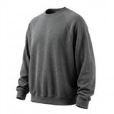 Grey Heathered-Marl Rib Knit, Viscose, 398 gsm