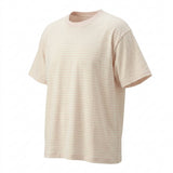 Light Pink Horizontal-Stripe Jersey Knit, Cotton