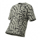 Off-White Textured Jersey Knit, Viscose-Poly