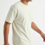 Cream Vertical-Line Rib Knit, Cotton