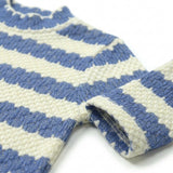 Blue Flecks Jersey Knit, Acrylic-Cotton