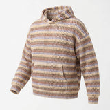 Yellow Openwork-Diamond Chunky Knit, Polyester