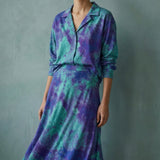 Purple Abstract Jersey Knit, Cotton, 220 gsm