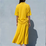 100% Cotton Jersey Knit Fabric, 127 gsm, 158 cm — Yellow