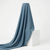 Cotton Polyester Piqué Knit Fabric, 215 gsm, 185 cm — Blue