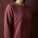 Red Marl French Terry, Poly-Viscose, 310 gsm