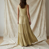 Olive Marl Jersey Knit, Viscose-Metallic
