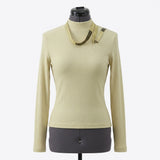 Polyester Cotton Blend Stretch Jersey Knit Fabric, 176 gsm, 130 cm — Khaki