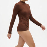 Viscose Stretch Jersey Knit Fabric, 230 gsm, 160 cm — Brown