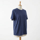 Blue Marl Jersey Knit, Cotton-Poly, 125 gsm, 170 cm