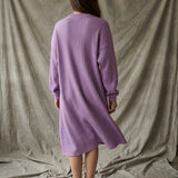 Viscose Stretch Rib Knit Fabric, 360 gsm, 120 cm — Purple