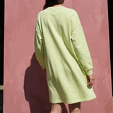 100% Cotton French Terry Fabric, 228 gsm, 158 cm — Green
