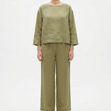 Tencel Lyocell Linen Woven Fabric, 160 gsm, 180 cm — Khaki