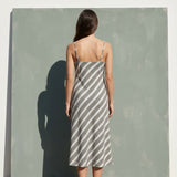 Charcoal Horizontal-Stripe Ponte Knit, Poly-Cotton