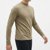 Cotton Stretch Jersey Knit Fabric, 212 gsm, 156 cm — Khaki