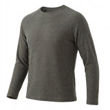Viscose Polyester Stretch Waffle Knit Fabric, 191 gsm, 186 cm — Grey