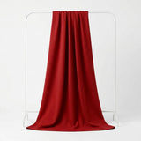 Brushed Polyester Viscose Stretch French Terry Fabric, 220 gsm, 160 cm — Red