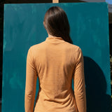 Orange Horizontal-Stripe Jersey Knit, Cotton-Poly, 148 gsm