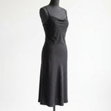 Black Jersey Knit, Poly-Viscose
