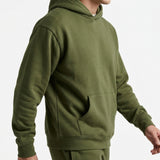 100% Cotton French Terry Fabric, 316 gsm, 194 cm — Green