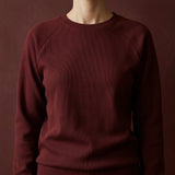 Burgundy Rib Knit, Polyester