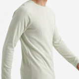 Polyester Cotton Rib Knit Fabric, 240 gsm, 214 cm — White
