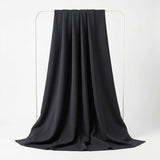 Viscose Nylon Stretch Ponte Knit Fabric, 350 gsm, 150 cm — Black, ref EF-279042