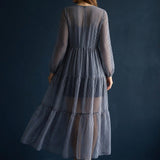 Black Horizontal-Stripe Chiffon, Polyester
