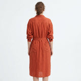 100% Viscose Linen-Look Fabric, 100 gsm, 142 cm — Red