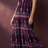 Pink Floral Crepe, Viscose