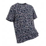 Dark Blue Brushstrokes Jersey Knit, Poly-Cotton