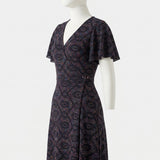 Blue Leopard Jacquard, Nylon