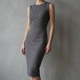 Black Geometric Jacquard, Poly-Viscose, 150 cm, ref EF-4583