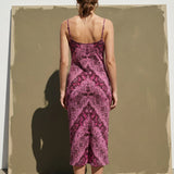 Pink Abstract-Paisley Jacquard, Polyester