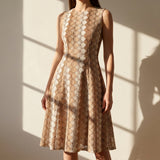Cream Diamond Jacquard, Polyester, 150 gsm