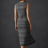 Black Geometric-Diamond Jacquard, Polyester, 210 gsm