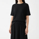 100% Polyester Chunky Knit Fabric, 156 gsm, 158 cm — Black
