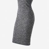 Dark Grey Textured-Stripe French Terry