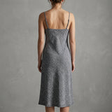 Dark Grey Textured-Stripe French Terry