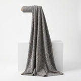 Black Geometric Jacquard, Cotton-Poly, 203 gsm