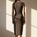 Black Geometric Jacquard, Polyester, 280 gsm