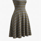 Yellow Horizontal-Stripe Jacquard