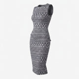 Black Geometric-Chevron Jacquard, Metallic